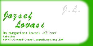 jozsef lovasi business card